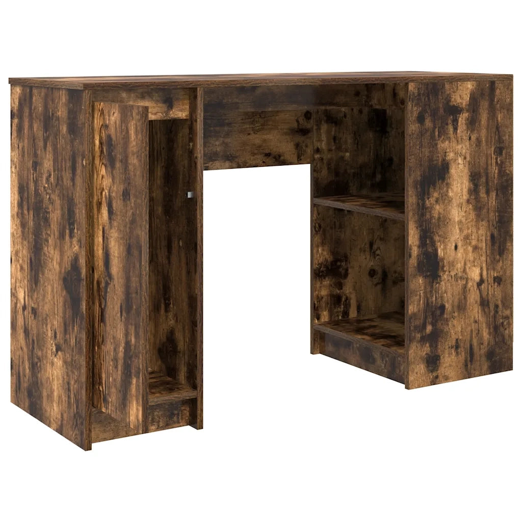 Scrivania Rovere Fumo 120x42x76 cm in Legno Multistrato 861818