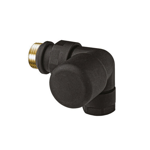 VALVOLA TERMOSTATIZZABILE AD ANGOLO SX TOPFAR- 1/2 Nero opaco- FAR- pezzi 1