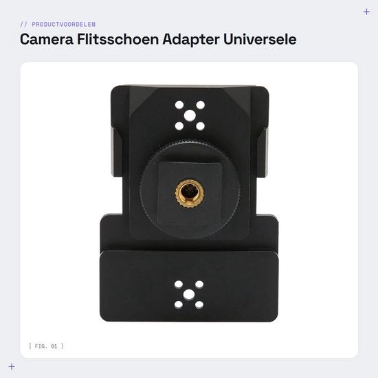 Adattatore Flitsschoen Universale - Montaggio Flitsschoen Facile - Leggero e Duraturo - Adatto per EW 100 300 500 G1 G2 G3 G4 - Utile per la Fotografia Professionale