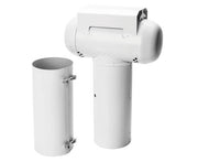 ESALATORE A TEE TELESCOPICO SMALTATO BIANCO ø140   Idroweb