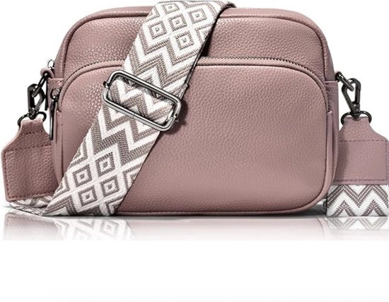 Borsa da spalla per donna con cinturino removibile in pelle PU con cinturino da spalla rimosso, borsa compatta in rosso scuro