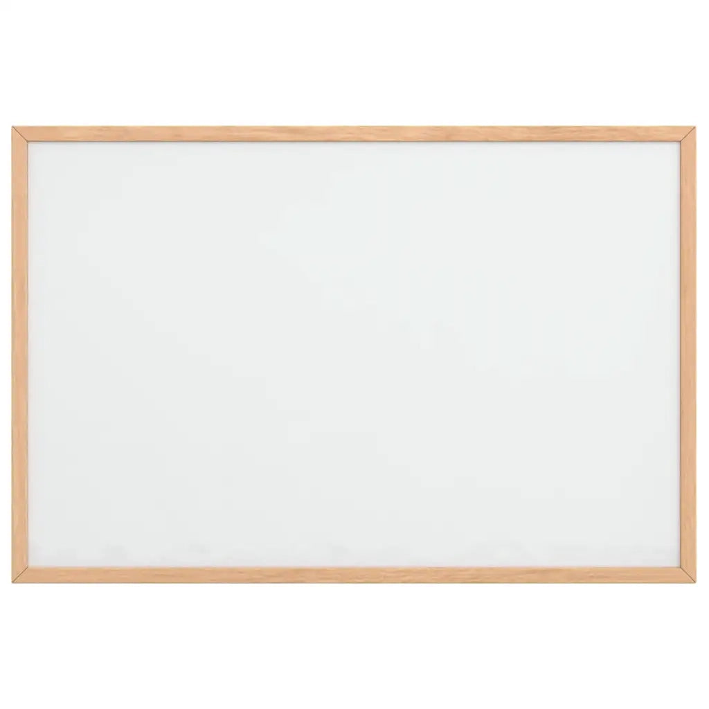 Lavagna Bianca Magnetica con Cornice in Legno di Pino 60x40 cm