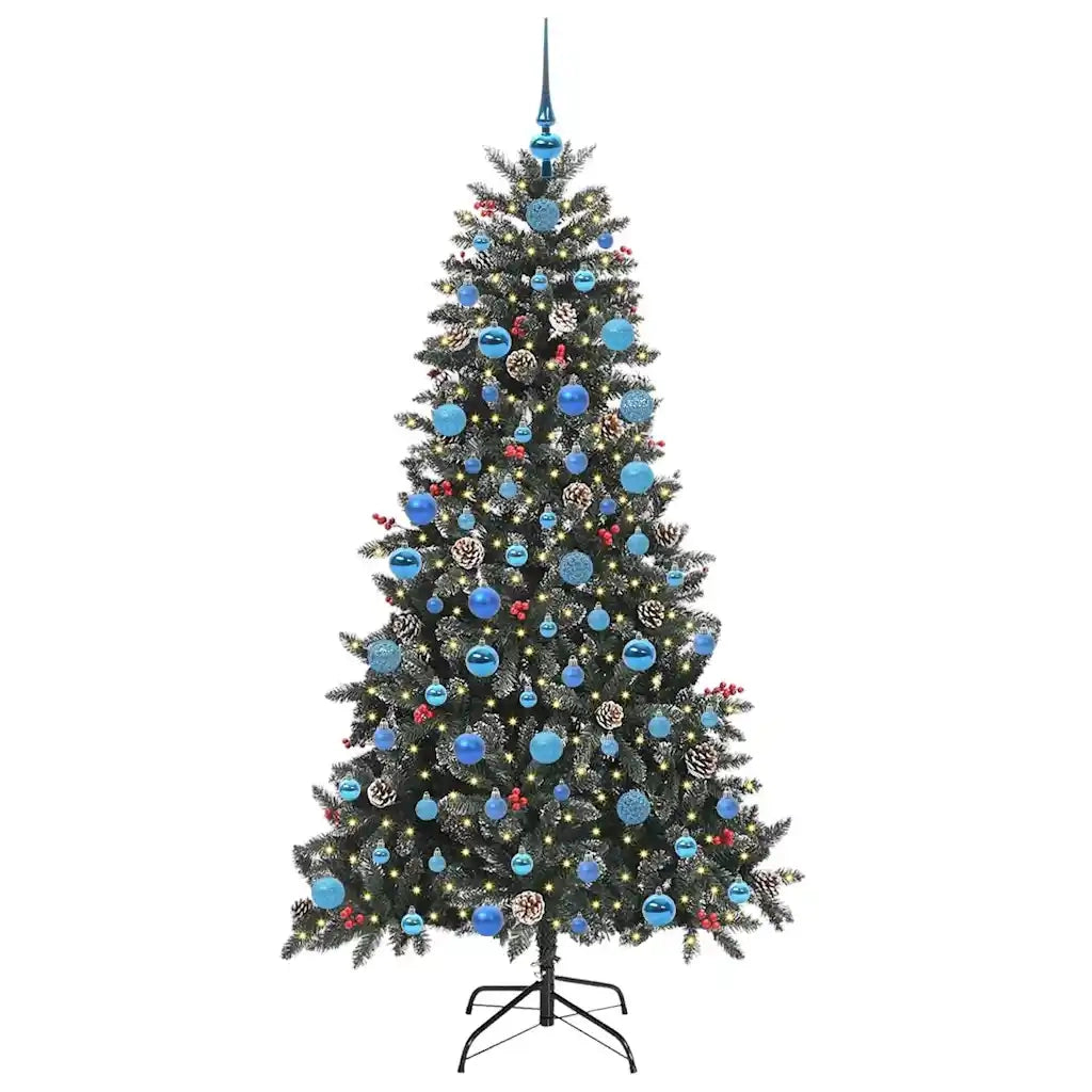 Albero di Natale artificiale con 300 LED Verde 180 cm 3395887