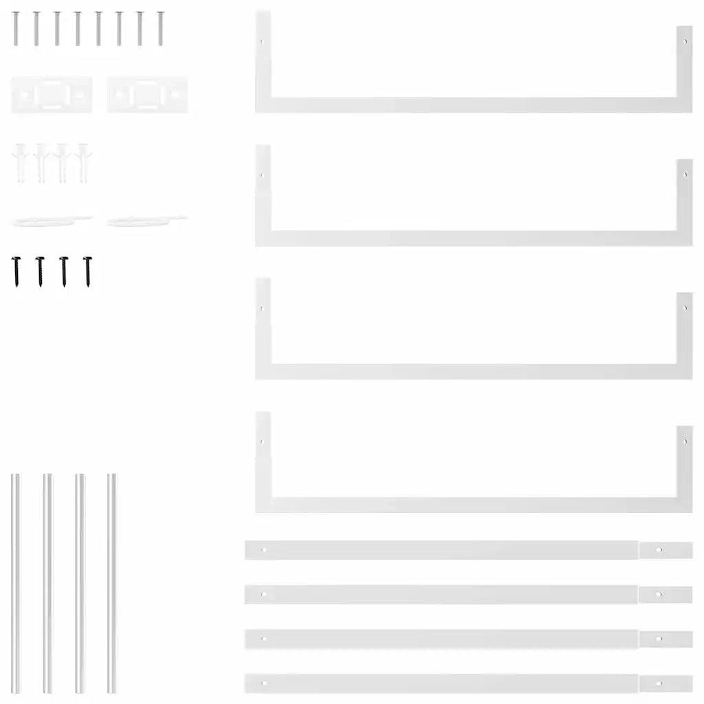 Portalegna 80x28x86 cm in Acciaio Inossidabile 357862