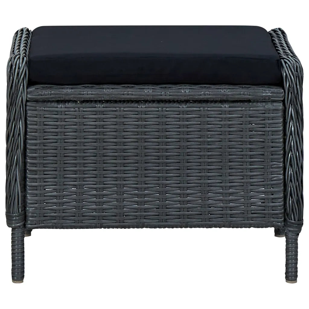 Set Mobili da Pranzo per Giardino 7 pz Grigio Scuro 3071976