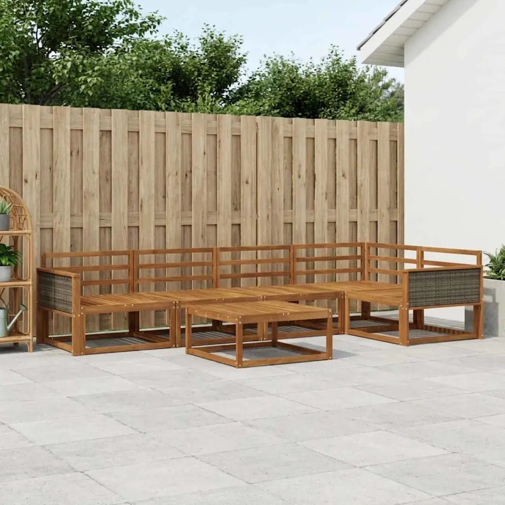 Set di divani da esterno 6 pcs Naturale 3382577