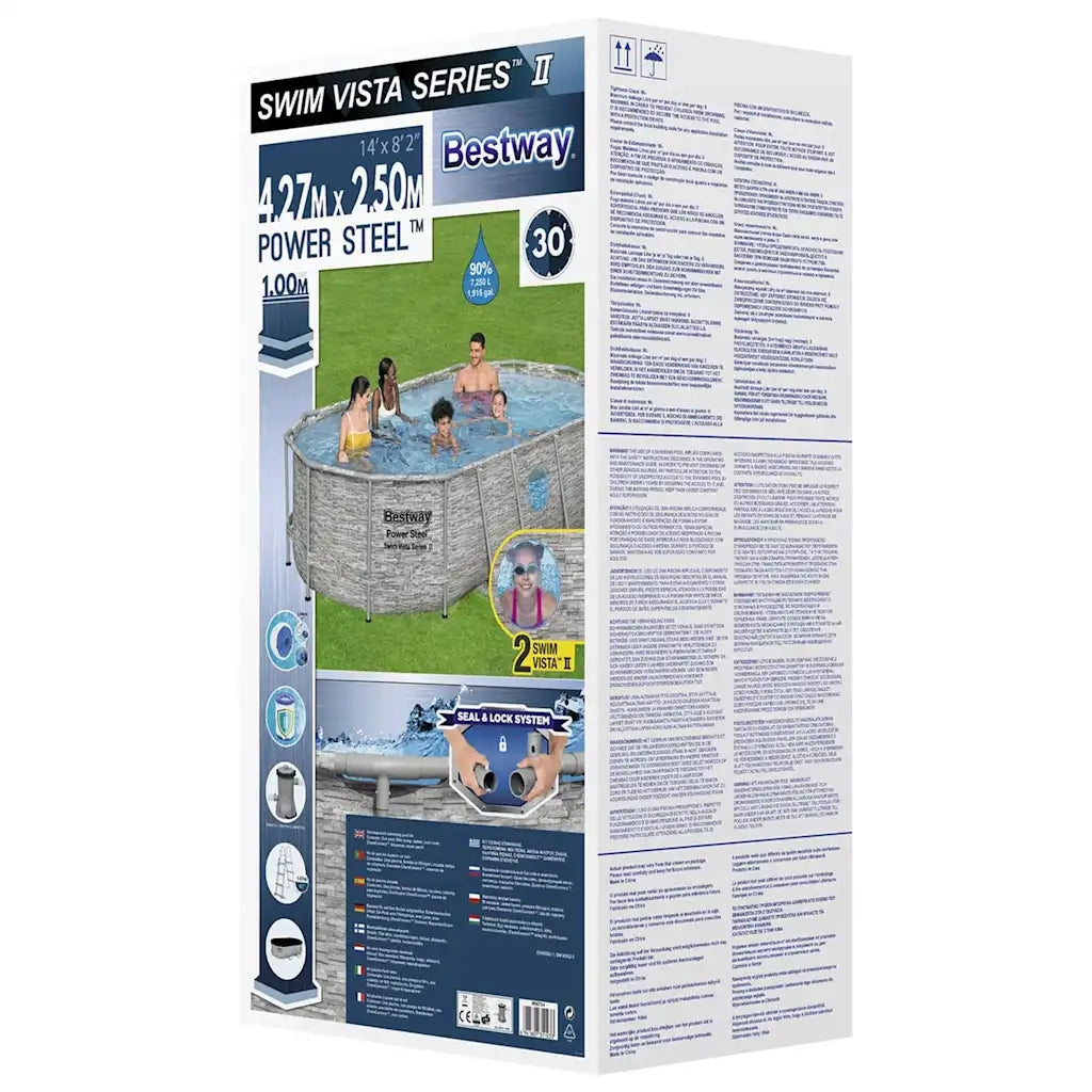 Bestway Set Piscina Power Steel 427x250x100 cm 93329