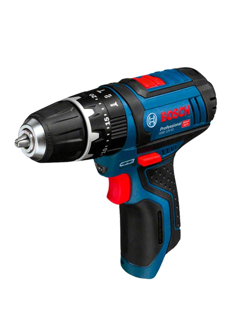 Trapano a Percussione BOSCH GSB 12V-15 (2 x 6,0 Ah + GAL12V-40 + L-Boxx 102)