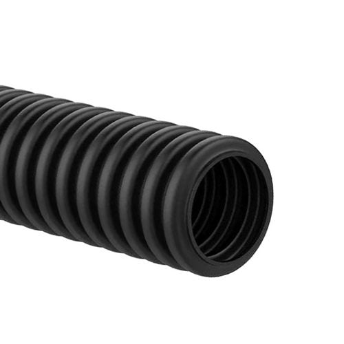 TUBO CORRUGATO NERO CON TIRAFILO- Diam. 32 x 25 mt- IKARO- metri 25