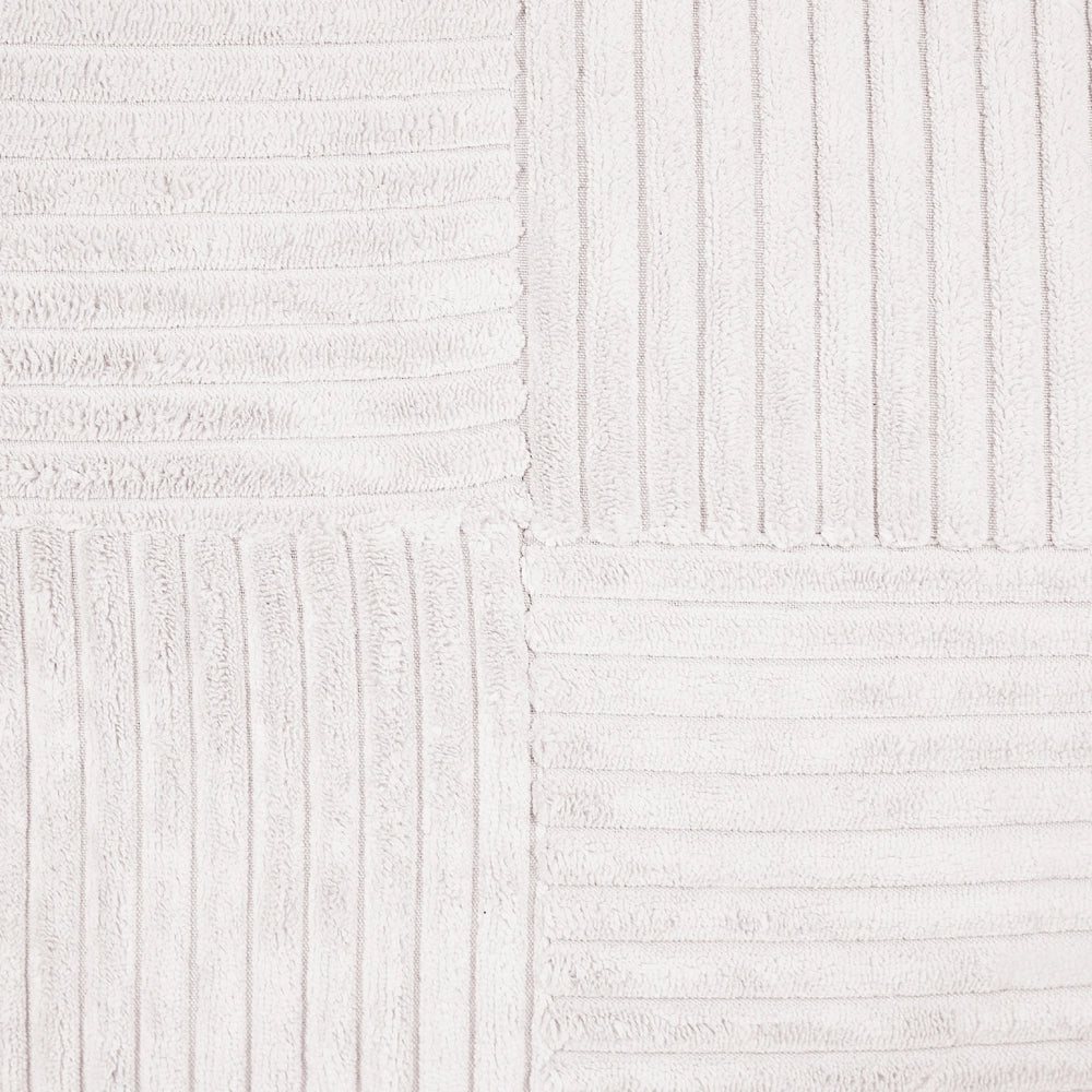 Set di 2 cuscini da lancio Cuscini decorativi in velluto a coste 50 x 30 cm bianco sporco