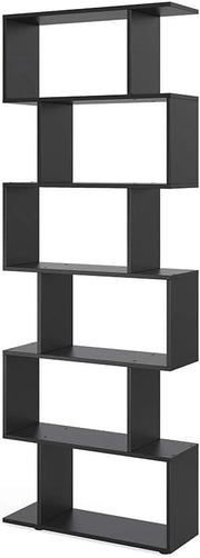 Divisorio per ambienti Levio, Nero, 70 x 192.2 cm, per una suddivisione flessibile degli spazi in forma a Z, posizionabile su entrambi i lati