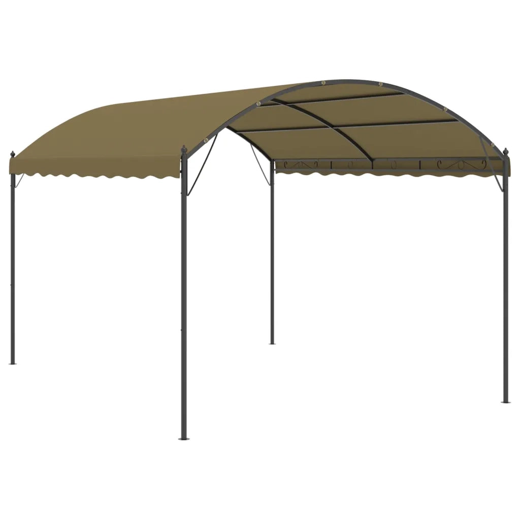 Gazebo 4x3x2,6 m Grigio Talpa 180 g/mÂ²