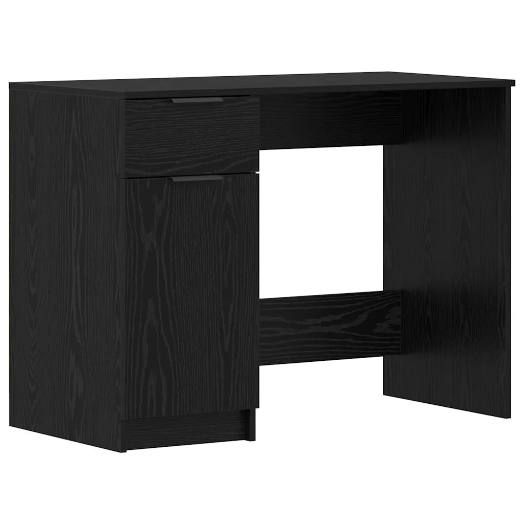 vidaXL Scrivania Rovere nero 133 x 50 x 75 cm Legno multistrato