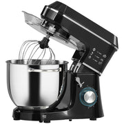 Impastatrice Planetaria 1400W con Ciotola 7L e 6 Velocit¨¤, Gancio Impastatore, Frusta e Sbattitore, Nero