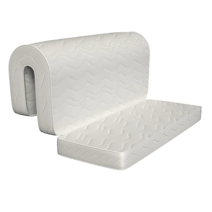 Materasso per pronto letto 150x200, con pretaglio a 60 cm - Waterfoam - pieghevole - Dispositivo Medico.