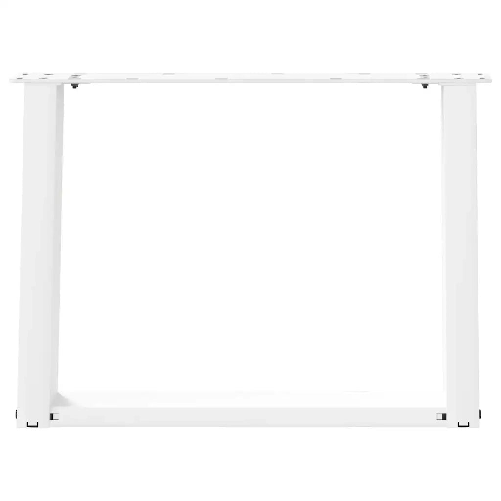 Gambe per Tavolino da Caff¨¨ a Forma di U 2 pz-Set di 2 Gamba per Tavolo Bianche 70x(42-43) cm Acciaio 687753