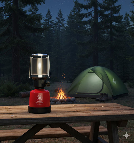 Lampada a gas Firefly 100 Accensione Manuale Acciaio Cromato