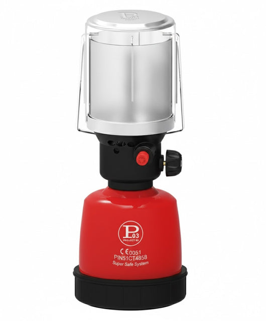 Lampada a gas Firefly 100 P Accensione Piezo Acciaio Cromato