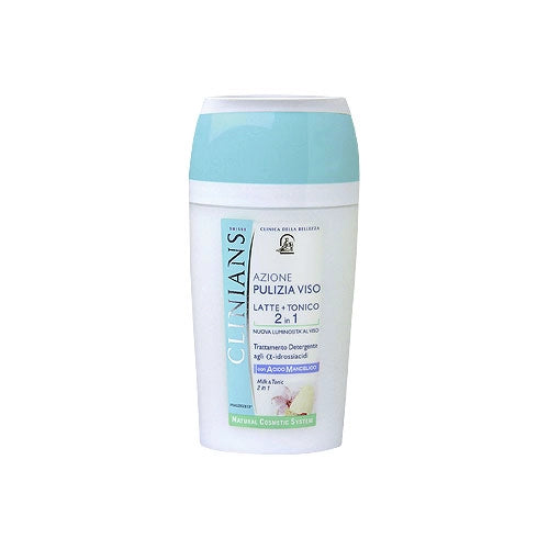 CLINIANS LATTE VISO TONICO PIÙ DETOX 2 IN 1 CON ACIDO MANDELICO DA 200 ML