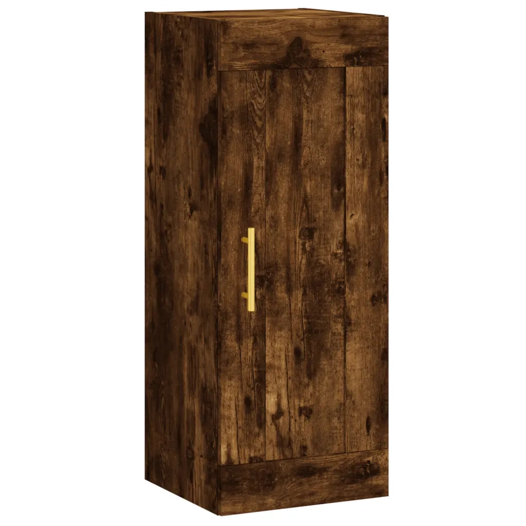 Mobile a Parete Rovere Fumo 34,5x34x90 cm in Legno Multistrato 830489