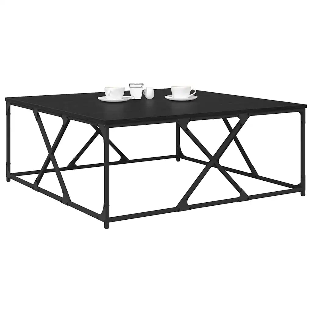 Tavolino da salotto Rovere Nero 100 x 100 x 40 cm 882771