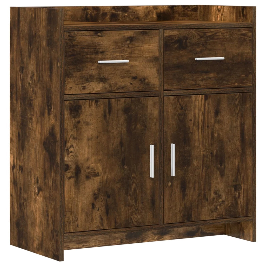 Credenza Rovere Fumo 75 x 36 x 80 cm Legno ingegnerizzato 8011119