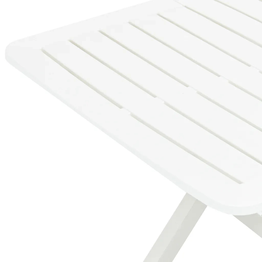 Tavolo da Giardino | Tavolino da esterno Bianco 79x72x70 cm Plastica