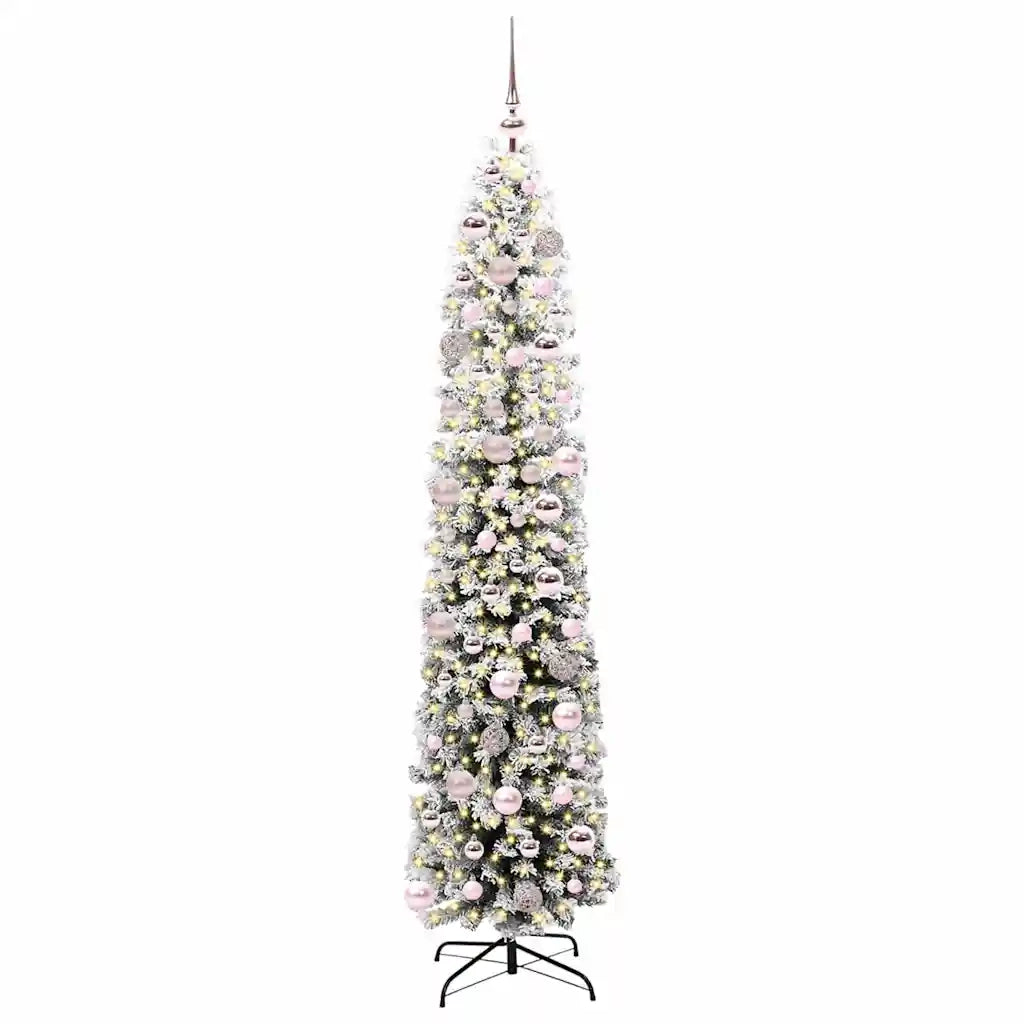 Albero di Natale | Decorazioni natalizie artificiale con 300 LED Verde 180 cm