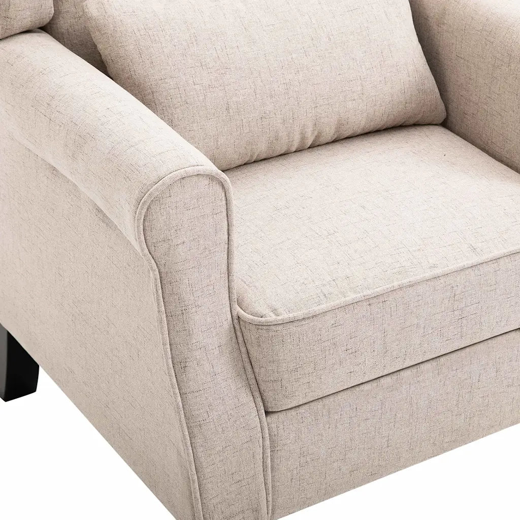 Poltroncina-Poltrona Beige in Tessuto 869330