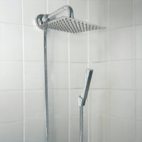 Set doccia con deviatore a pressione, braccio cm 40