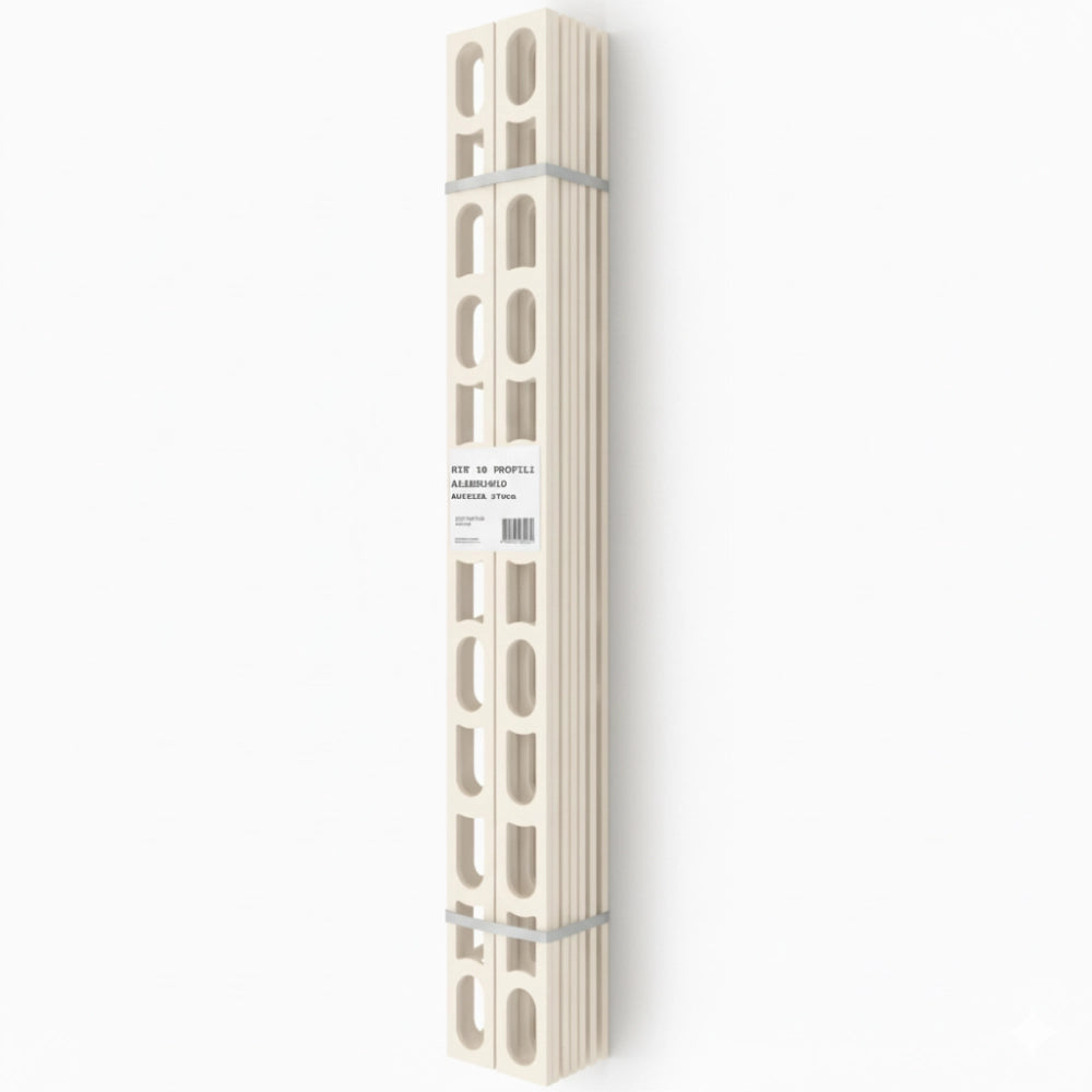 Profili in alluminio verniciato colore 138 a l per finitura parete proangle *** pezzi 10 pz, confezione 1