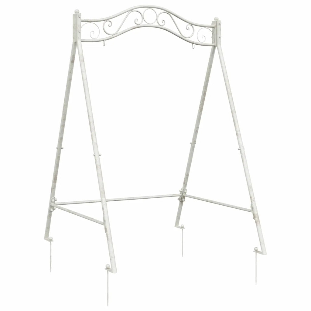 Telaio per Altalena Bianco Antico 113 x 121,5 x 168 cm Acciaio