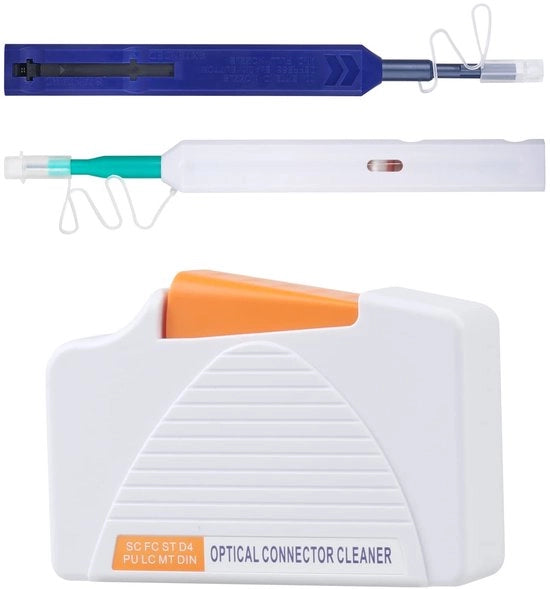 Pulitore di fibra ottica - Pulizia efficace - Box di pulizia compatta - Adatto per più cavi - Ideale per pannelli di illuminazione e dispositivi di rete