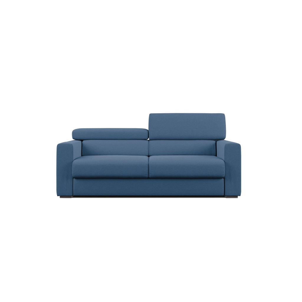 Dylan Divano con pouf estraibile 158 cm blu