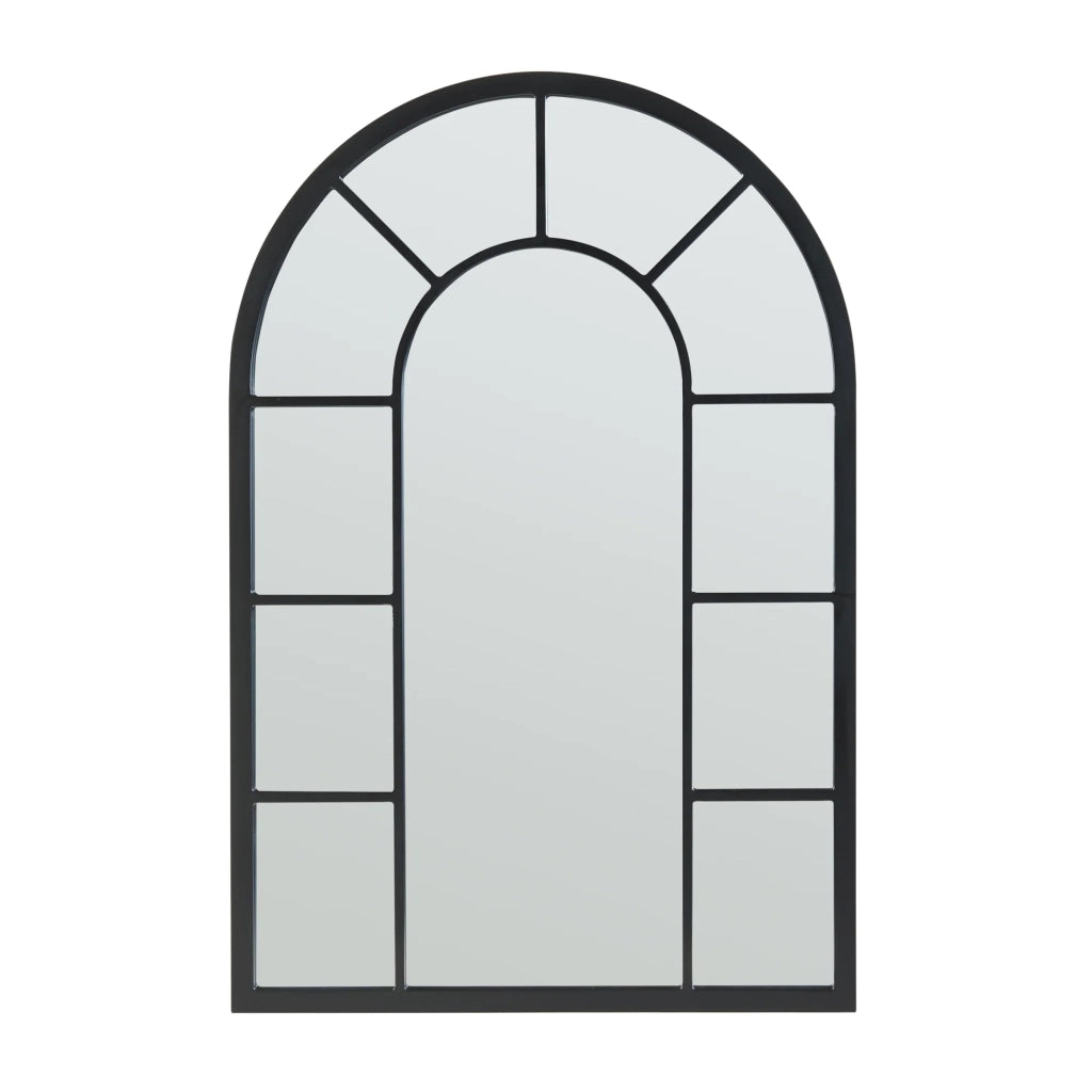 Specchio decorativo moderno da parete MDF 90 x 60 cm nero 03_0010176