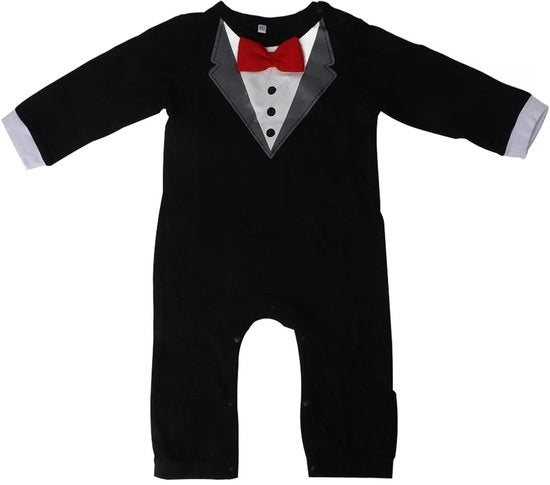 Set di abbigliamento per bambini con manica a volo - Nero - Tela di cotone - Taglia 80 cm - Respira bene e facile da indossare