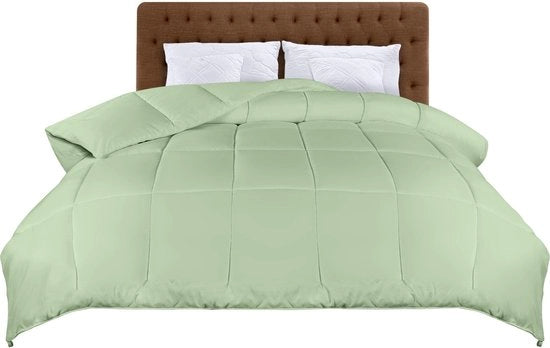 Dekbed Leggero - Zona Notte Estiva - Materiale soffice e confortevole - Colore Salice Verde - Pieno di Poliestere - Ideale per adulti - 220x...