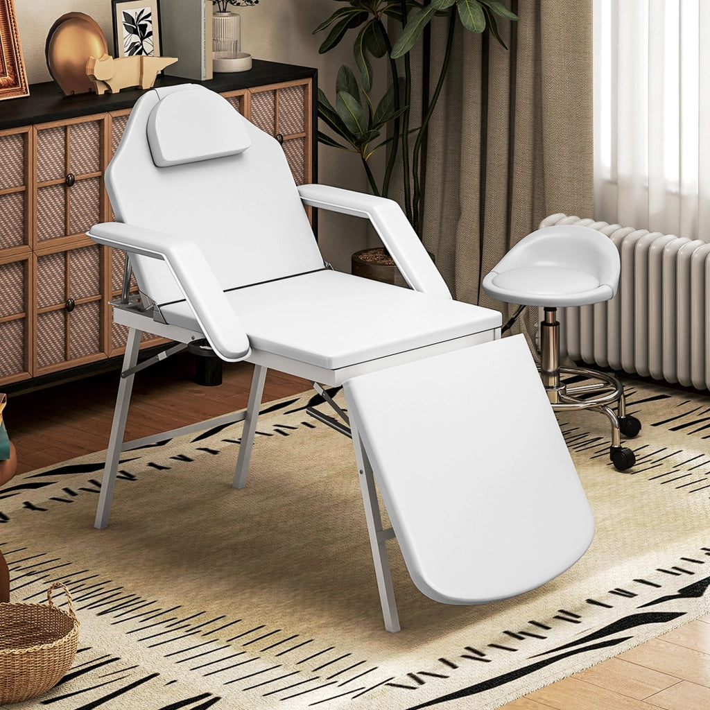 Lettino da massaggio pieghevole 3 zone ¨C Xylo ¨C Bianco 182x82x68 cm