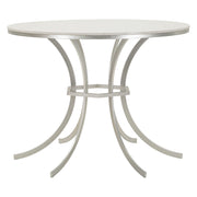 Otmar, Tavolo Fisso 2 Posti, 100x100x77h cm Bianco Marmo