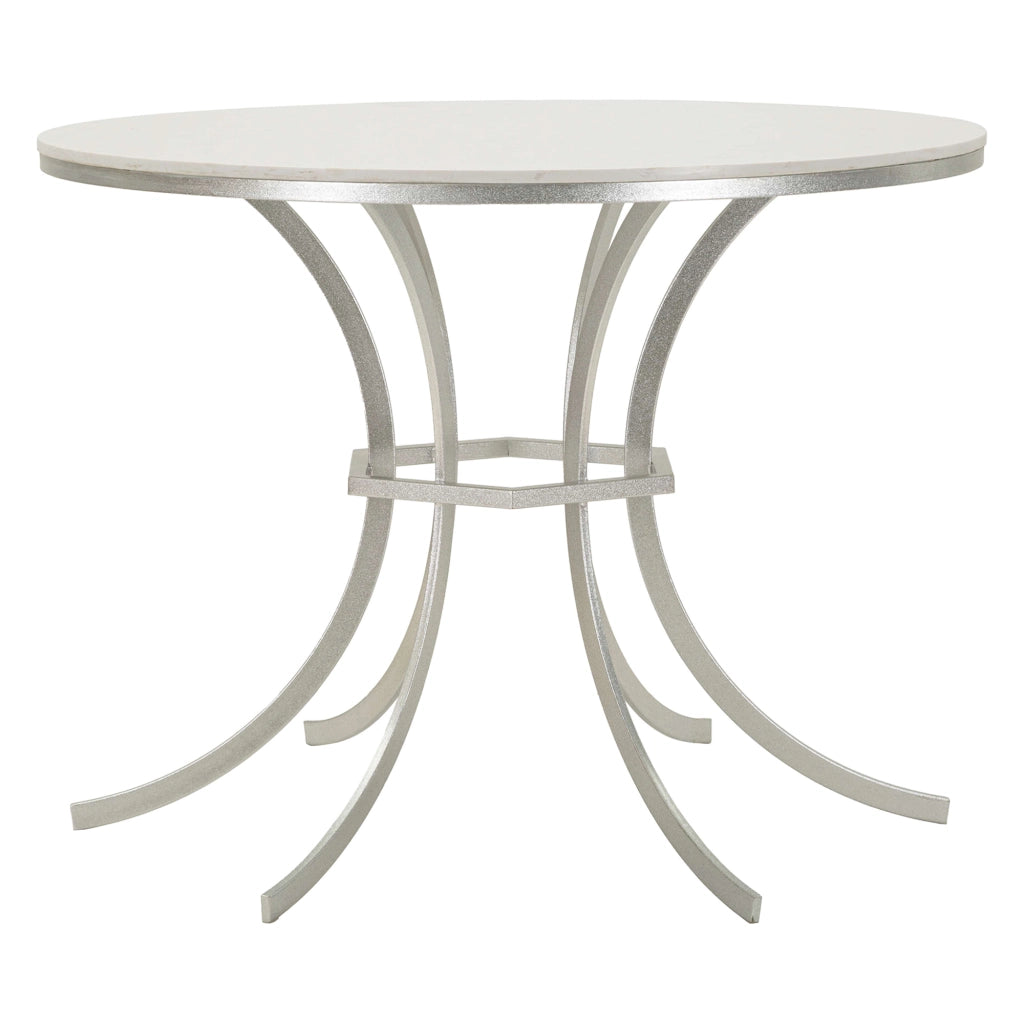 Otmar, Tavolo Fisso 2 Posti, 100x100x77h cm Bianco Marmo