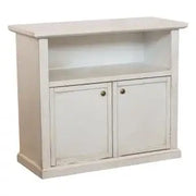 Mobile Porta tv Shabby chic avorio anticato con pomelli ad anello