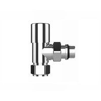 VALVOLA PER RADIATORI CROMATA ATTACCO SQUADRO - 1/2  VALVOLA  - MAM