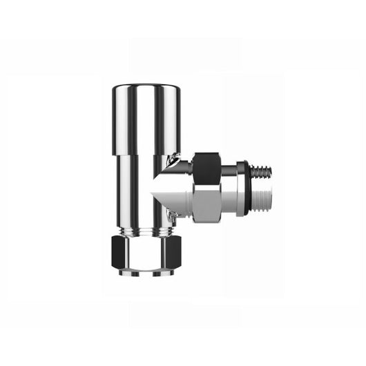 VALVOLA PER RADIATORI CROMATA ATTACCO SQUADRO - 1/2  VALVOLA  - MAM