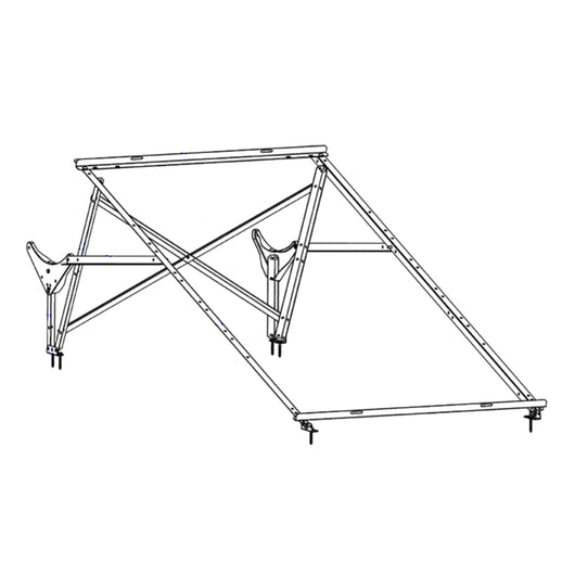 STRUTTURA DI MONTAGGIO UNIVERSALE TETTI PIANI E A FALDA PER SISTEMA SOLARE TERMICO CON INCLINAZIONE - SRUTTURA MONTAGGIO INCLINAZIONE 20Â°  - MAM