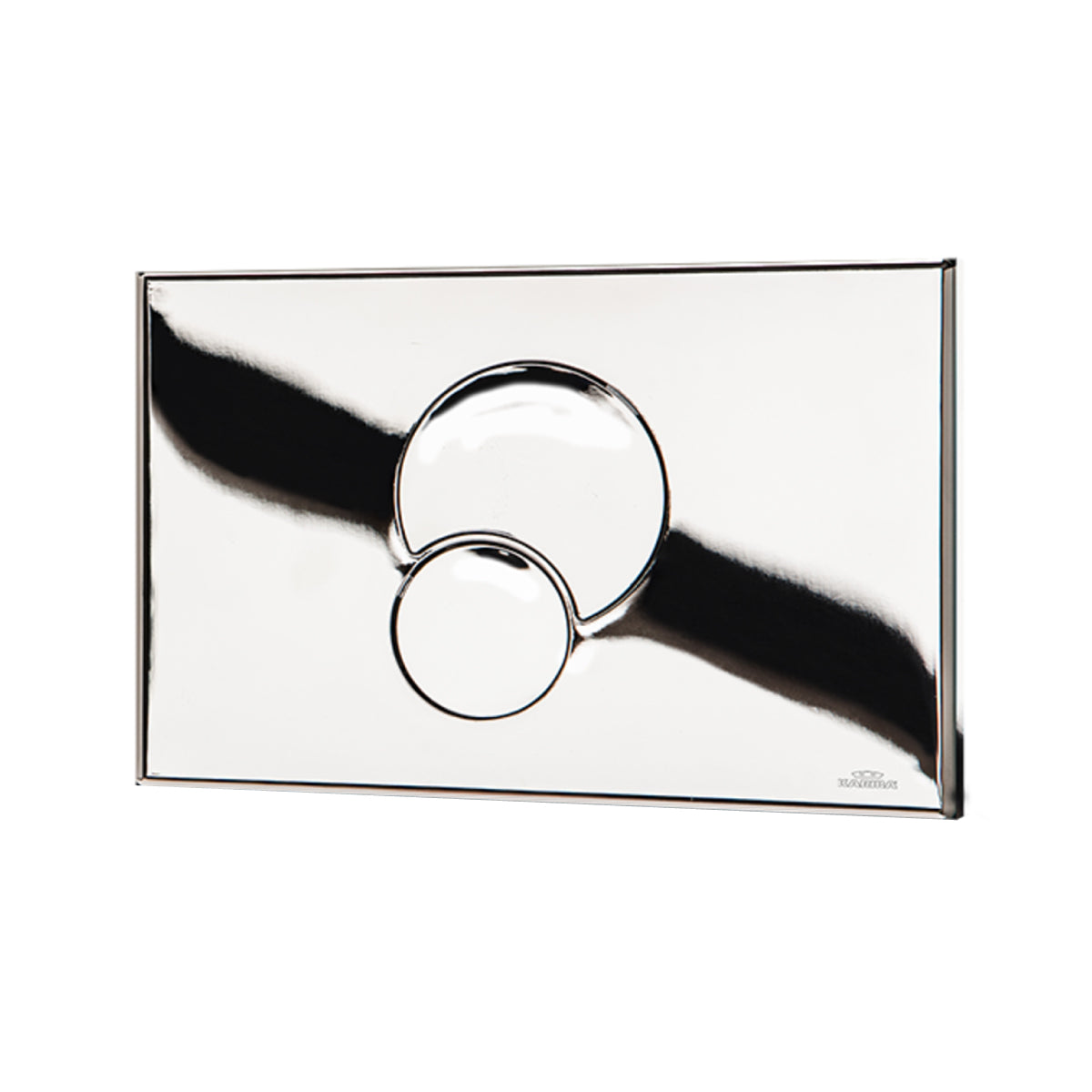 PLACCA DI COMANDO DUE TASTI MODELLO FIDIA DUO - CROMATA LUCIDA  - KAR