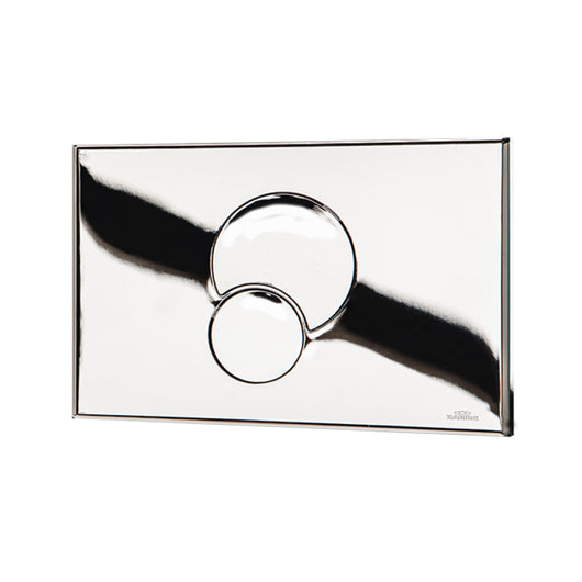 PLACCA DI COMANDO DUE TASTI MODELLO FIDIA DUO - CROMATA LUCIDA  - KAR