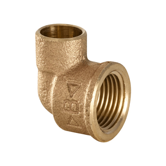 RACCORDO CURVO A SALDARE FEMMINA IN BRONZO SERIE 4000 - 1/2 Ø16  - CEX