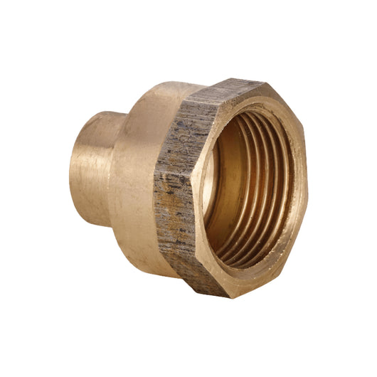 RACCORDO DIRITTO A SALDARE FEMMINA IN BRONZO SERIE 4000 - 3/4 Ø18  - CEX