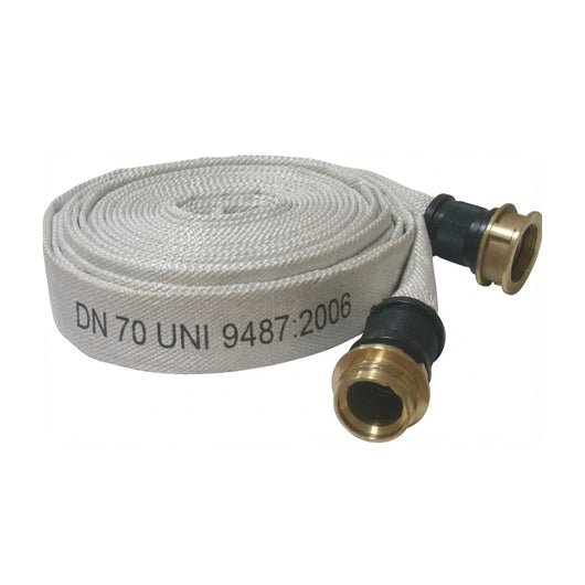 MANICHETTA RACCORDATA ANTICENDIO DN70 RACCORDI UNI804 - 25 METRI  - BOC