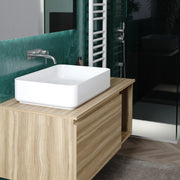 LAVABO DA APPOGGIO IN CERAMICA BIANCA MODELLO AGUA 60 - 60,5X40X14  CM  - BAR